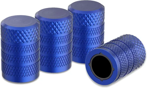 Vista 14 de CKAuto Tapones para válvula de neumático, aluminio negro, 4 unidades/paquete