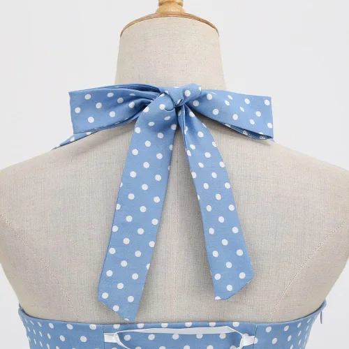 Vista 5 de Vestidos de fiesta casuales para mujer, estilo vintage, floral, acampanados, acampanados, con vuelo, estilo retro de los años 50, vestidos
