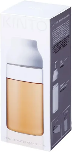 Vista 9 de Kinto 22971 - Jarra de agua con cápsula, jarra y botella de agua fría, 33.8 onzas líquidas (1 litro), color blanco