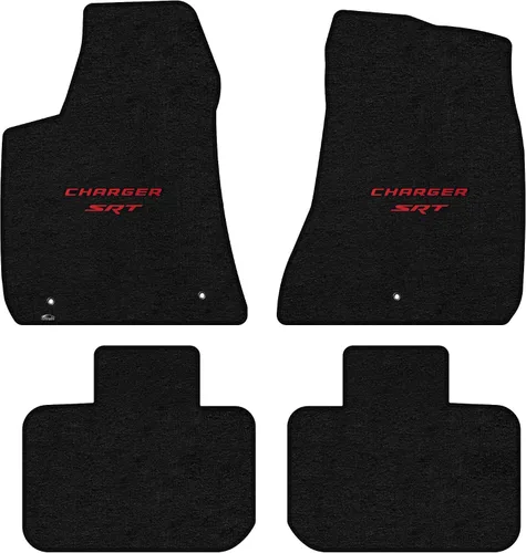 Vista 7 de Lloyd Mats Alfombrillas de piso de ajuste personalizado para Dodge Charger RWD 2011-2023 LogoMat Juego de 2 piezas Carbón 2PC Front Mats Charcoal