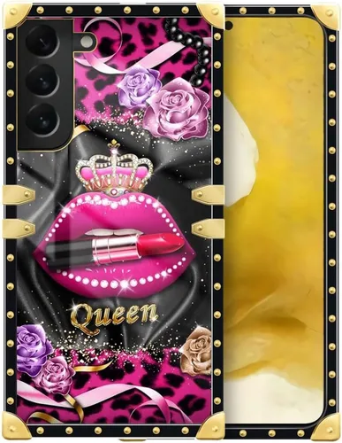 Vista 81 de Funda compatible con Samsung Galaxy S10 4G, TPU suave de lujo y parte trasera de policarbonato duro para niñas y mujeres, funda protectora a prueba