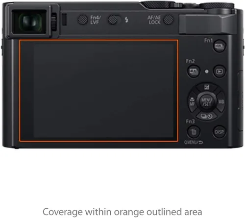 Vista 3 de BoxWave Protector de pantalla compatible con Panasonic Lumix DC-ZS200 – ClearTouch Crystal (paquete de 2 unidades), diseño de película HD, protege