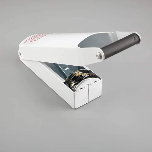 Vista 9 de Compactador de latas de aluminio blanco – Trituradora de latas de metal de 8/12/16 oz para montaje en pared resistente para seltzer de aluminio