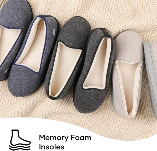 Vista 5 de Pantuflas livianas transpirables con suela antideslizante Wishcotton