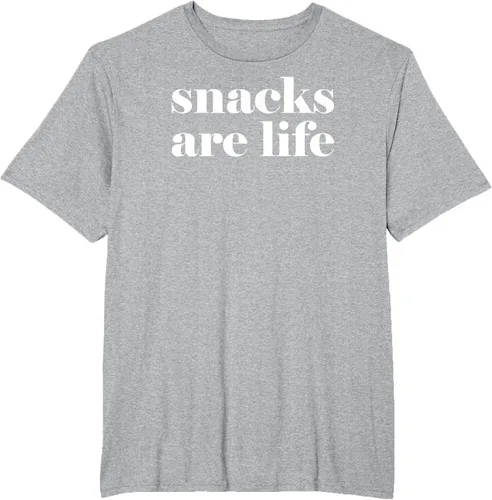 Vista 30 de Snacks Are Life - Camiseta divertida para amantes de los aperitivos, Negro