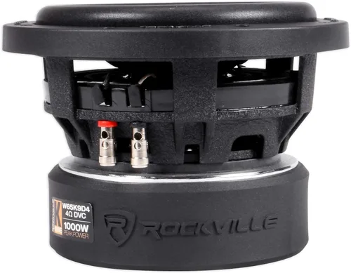 Vista 5 de Rockville W65K9D2 6.5 "1000 W Peak Subwoofer de audio para automóvil Dual 2-Ohm Sub 250w RMS CEA nominal CEA Rated, Cast Aluminum Basket, 4-Layer