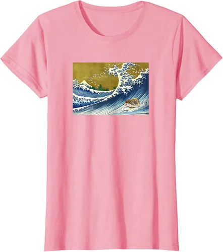 Vista 8 de Camiseta de surf japonés con diseño de erizo Azul Marino