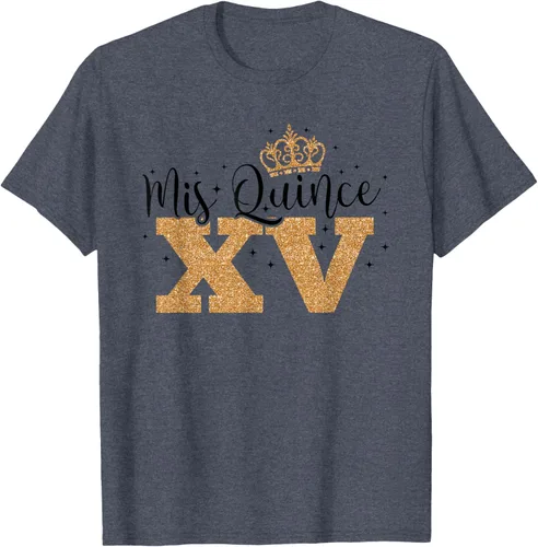 Vista 49 de Camiseta de quinceañera Mis Quince para cumpleaños número 15 Blanco