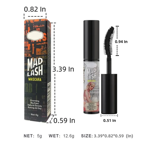 Vista 4 de Regalos de Halloween, pestañas de colores, maquillaje, voluminizador, construcción de volumen, impermeable, sensacional, lavable, alargamiento 6