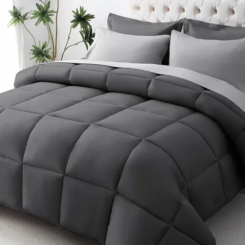 Vista 52 de JOLLYVOGUE Juego de edredón individual XL, cama ultrasuave en una bolsa, tamaño individual XL, 5 piezas, juego de ropa de cama certificado Oeko-TEX