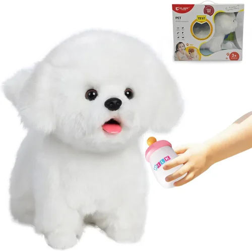Vista 11 de CU-MATE Juguetes eléctricos de peluche para perros de 12 pulgadas, juguete electrónico de peluche para perro, robot interactivo, juguete interactivo