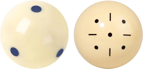 Vista 12 de GSE Billiard Training Cue Ball, AAA-Grade PRO Cup Standard Pool Cue Ball 2 puntos negros