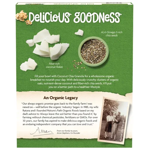 Vista 6 de Nature´s Path - Caja de granola de coco y chía orgánica saludable