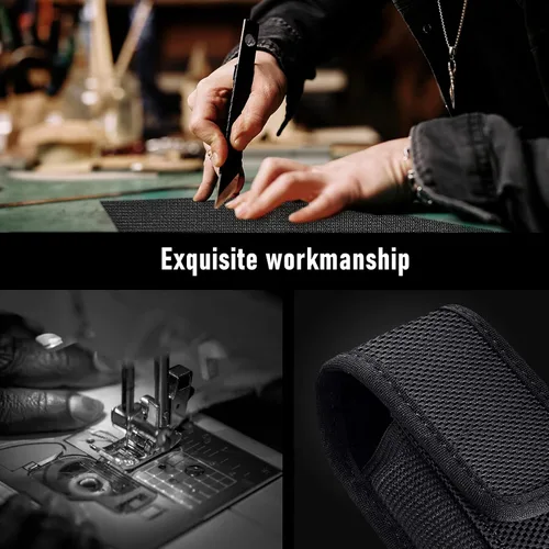Vista 9 de Funda Compatible con Leatherman Wave Plus Wingman Surge Rebar Multiherramienta Funda de Nylon con Clip de Cintura, Negro