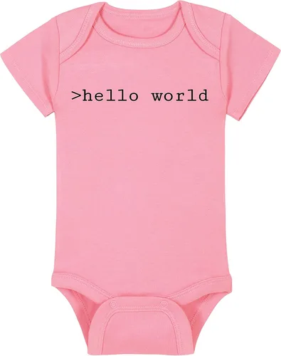 Vista 23 de >hello world - Techie Baby Onesie - Sombrero - Manta - Combinaciones de paquete de babero