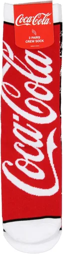 Vista 6 de Calcetines de Coca-Cola Coca-Cola Crew Botellas y Latas Soda Pop Drink Print 2 Pack