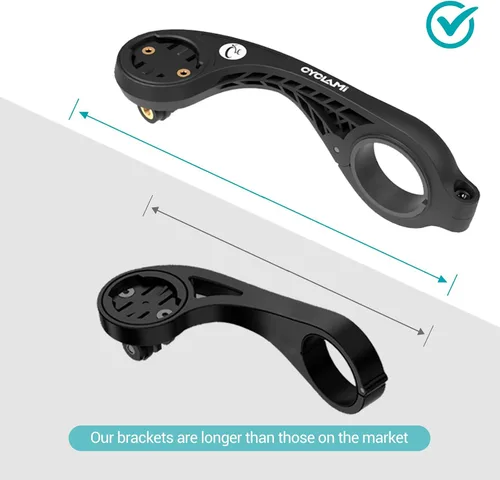 Vista 4 de S2 Montura frontal compatible con Garmin Edge, XOSS, iGPSPORT - Manillar de bicicleta de 1.25"/ 31.8mm