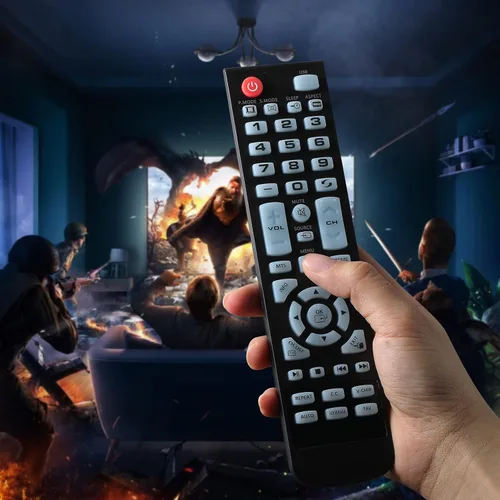 Vista 7 de Mando a distancia para Element TV Remote Repalcement