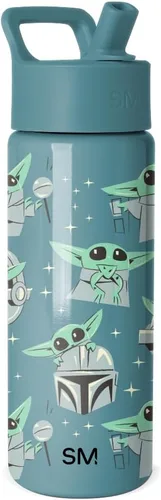 Vista 95 de Simple Modern DC Comics Batman - Botella de agua para niños con tapa con pajilla, vaso aislado de acero inoxidable de 14 onzas para niños, vaso a