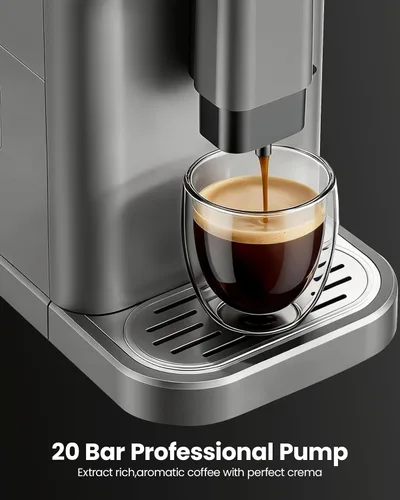 Vista 6 de Máquina automática de café expreso con molinillo y espumador