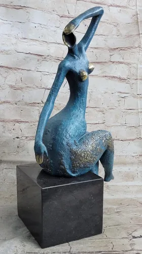 Vista 2 de EUROPEAN BRONZE Abstracto Bronce Sólido*Bailarín*Escultura Francés Milo Medio Siglo Modernista Venta Brillante Hot Cast Hecho A Mano Arte Noveau