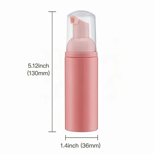 Vista 5 de Botella de espuma de 2 onzas con bomba dorada, dispensadores de espuma de viaje vacíos para jabón, champú, 3 Colores Mini travel size foamer