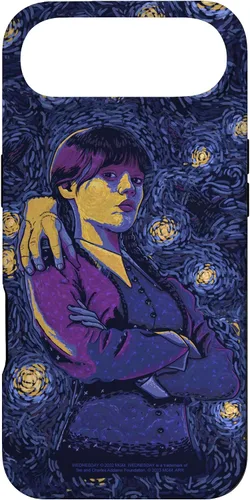 Vista 27 de Wednesday & Thing in Starry Night by Vincent Van Goth Case for iPhone 17