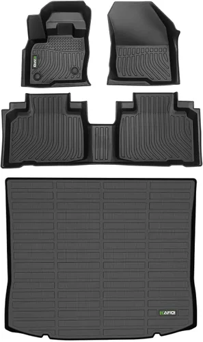 Vista 34 de HAFIDI® - Tapetes para auto con almacenamiento debajo del asiento, para todo clima, antideslizantes, de elastómero termoplástico, para la primera