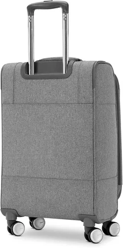 Vista 3 de AMERICAN TOURISTER Whim Softside - Maleta expandible con ruedas giratorias, Gris (Dove Grey), Juego de 2 piezas (maleta de manomediana), Whim