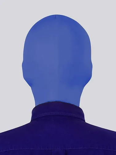 Vista 2 de Máscara unisex con capucha Zentai para disfraz con agujero de ojos