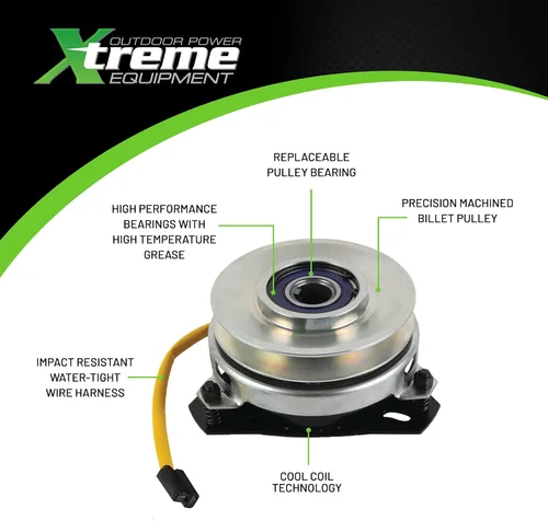 Vista 8 de Nuevo Outdoor Power Xtreme Equipment X0003 Embrague de toma de fuerza compatible con/repuesto para Snapper YZ Yard Cruiser Series 0 1 2 1999 y 2000