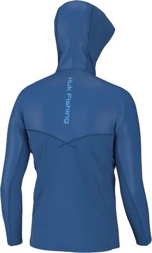 Vista 2 de HUK Sudadera con capucha Icon X para hombre, camiseta de pesca con protección solar