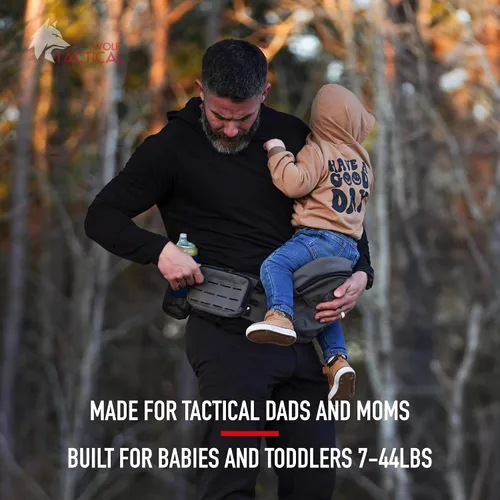 Vista 9 de Portabebés de cadera – Portabebés de cadera para niños pequeños con cintura ajustable, diseño ergonómico