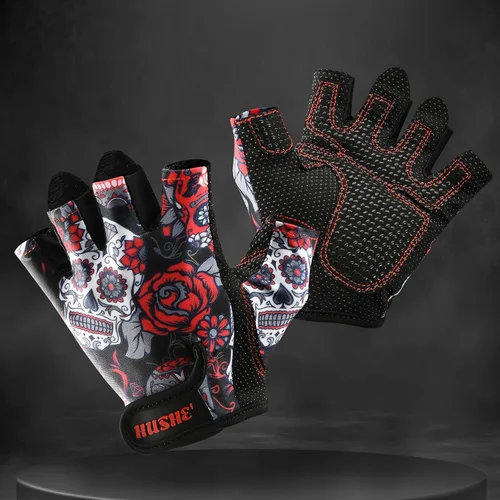 Vista 4 de Hushe' Guantes de levantamiento de pesas, guantes de entrenamiento, guantes de gimnasio, guantes de ciclismo para mujeres, para gimnasio, fitness