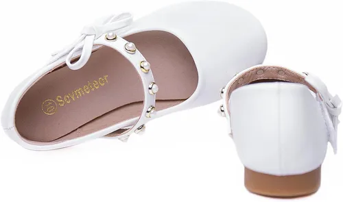 Vista 5 de Zapatos planos de bailarina Mary Jane para niñas pequeñas, zapatos de vestir para bodas, fiestas, ballet, zapatos planos
