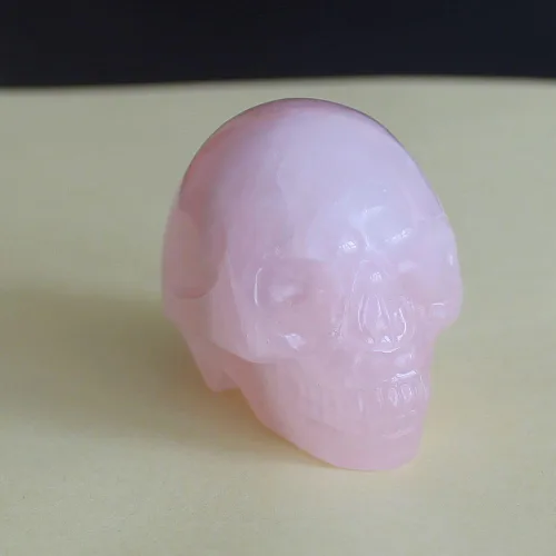 Vista 7 de Figura de calavera de piedras preciosas mixtas tallada a mano de 2 pulgadas para decoración del hogar (Amazonita)