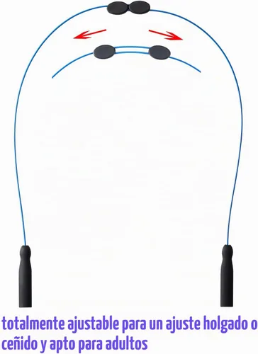 Vista 2 de Correa para lentes de sol, correa ajustable sin cola, lentes y correas de cable, soportes para lentes alrededor del cuello, cordón para hombres y 3