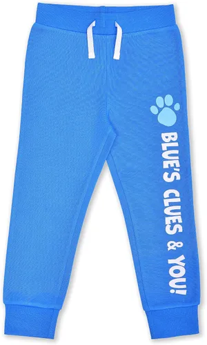 Vista 3 de Nickelodeon Blue's Clues & You - Conjunto de sudadera y pantalón deportivo para niños pequeños y bebés, color azul y azul marino