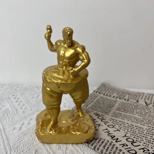 Vista 7 de Autoescultura, toma un martillo para tallarte a ti mismo, estatua de fitness para perder peso, decora tu hogar, oficina o estante