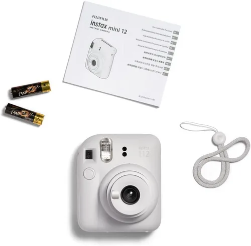 Vista 6 de Fujifilm instax Mini 12 - Cámara instantánea con paquete de 40 películas de disparo, color blanco arcilla
