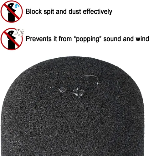 Vista 5 de Blue Yeti - Soporte para micrófono con cubierta de espuma, soporte de brazo de tijera de suspensión y filtro de parabrisas para micrófono