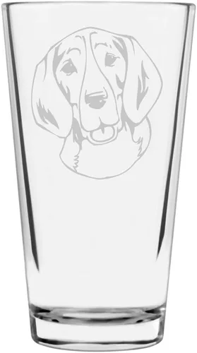 Vista 152 de Podenco Canario - Vaso de pinta de 16 onzas con temática de perro personalizado