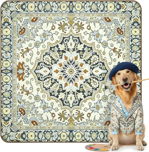 Vista 64 de FXW Almohadillas lavables para orina para perros, almohadillas para cachorros con súper absorbentes, diseñadas específicamente para jaulas de 24