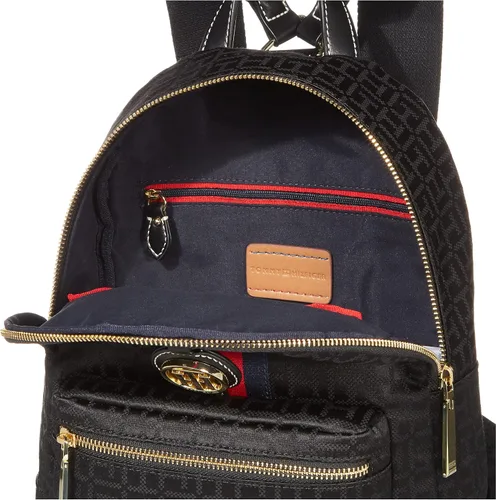Vista 5 de Tommy Hilfiger Mochila Jaden Plus para mujer, Negro (Tommy Black), Mochila Jaden Plus