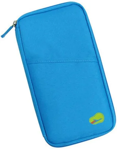 Vista 2 de BESPORTBLE Funda de viaje de lona con cremallera pasaporte cartera titular de la tarjeta de crédito bolsa mujeres hombres al aire libre boleto