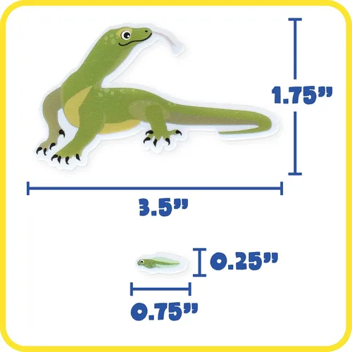 Vista 4 de Ready 2 Learn Calcomanías de espuma – Reptiles y anfibios – Paquete de 184 – Calcomanías autoadhesivas para niños – Calcomanías 3D de serpiente