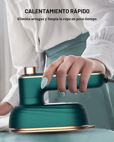 Vista 6 de Mini plancha de viaje para ropa, prensa de calor eléctrica portátil de mano