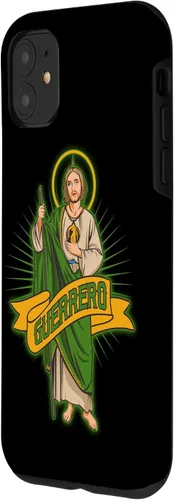 Vista 2 de Funda para iPhone 11 San Judas Tadeo con Guerrero México