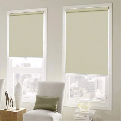 Vista 2 de Persianas enrollables opacas sin cordones para ventanas, persianas enrollables de seguridad con resorte, oscurecimiento de la habitación sin
