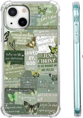 Vista 64 de Funda para Celular con Versículos de la Biblia, Colocación de Citas Cristianas de Jesús, Diseño Collage, Funda Protectora Suave de TPU de Moda